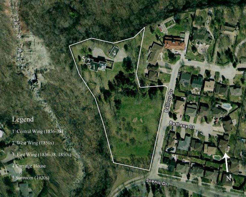 Aerial View of Chedoke, with accompanying