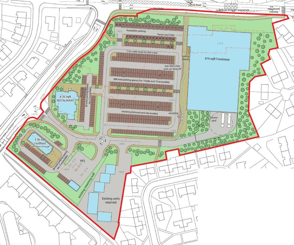 PLANNING Planning Permission in Principle application has been submitted seeking consent for a mixed use development including; Food store and associated development (Class 1).