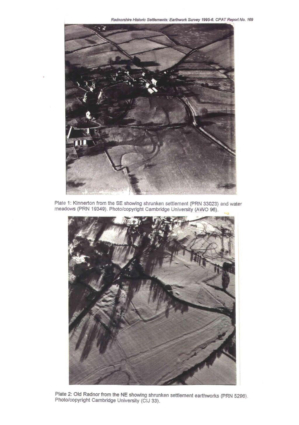Radnorshire Historic Settlements: Earthworlc Survey 1995-6. CPAT Report No.