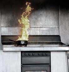 FIRE SAFETY Fire is a constant danger in the kitchen. Every year kitchens and restaurants are destroyed by fire. Fire needs fuel, oxygen and heat.