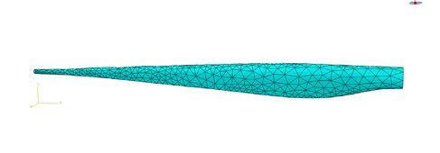 Section 3: Development of Finite Element Meshes The next step of the project, and arguably the most important step, was to develop a mesh for the wind turbine blade.