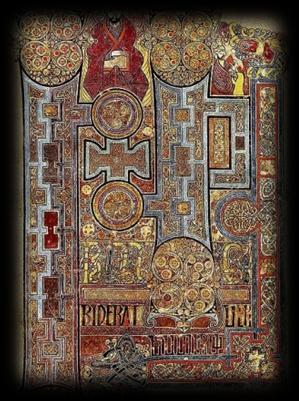The Book of Kells By E tienne Le Mons d Anjou Leabhar Cheanannais (the Book of Kells) is an illuminated manuscript, written in Latin, which contains the four Gospels of the New Testament with various
