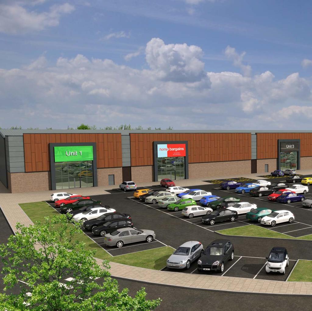 04 Introduction to Cumbernauld Cumbernauld Retail Park is a new retail development providing over 83,600 square feet of retail trading floor space configured as 7 units, anchored by a new 17,500
