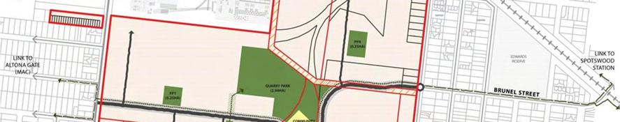 34 hectares for a centre of around 5,550 sqm GLA with associated parking, access roads and landscaping.