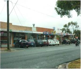 Melbourne Road (north) has a weak retail function with services and offices fronting the main road.