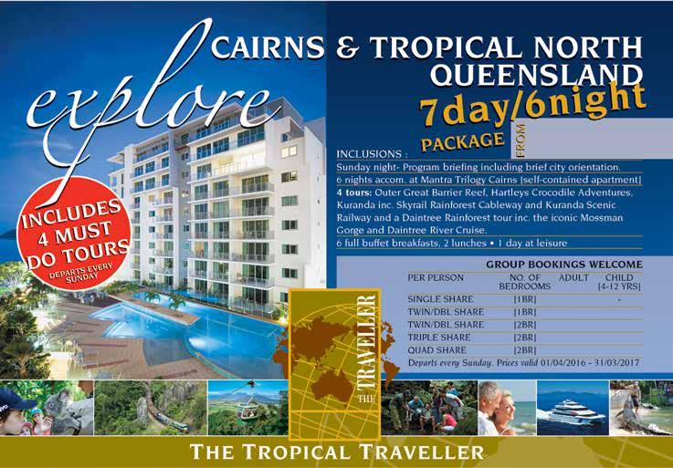 Cairns CAIRNS ACCOMMODATION Mantra Trilogy Novotel Cairns Oasis Resort HHHHI Hotel Ocean Standard From price based on 1 night in a Hotel Room, valid 1 Apr 1 Jun, 5 8 Jun, 12 23 Jun, 1 Nov 22 Dec 17,