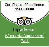 Wonderla parks were ranked at #7 and #9 in Asia by TripAdvisor for 2015, highest for