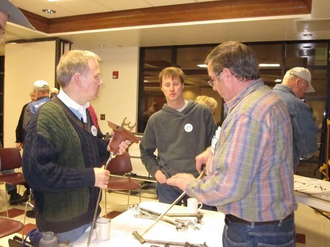 Tech Talk Talk At the March meeting, Don Graves gave a demonstration on transmission towers and various styles of emergency brake handles.