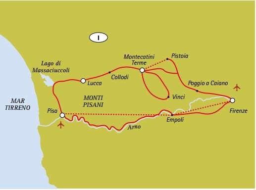 Route Technical Characteristics: Route Profile: Relatively Easy. The itinerary runs mostly on a flat area with some hilly parts which do not require particular athletic skills.