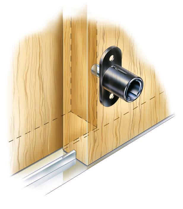 PUSH LOCK TYPE 175 SLIDING DOOR LOCKED X CB-175 TYPE 175 SLIDING DOOR OPEN Locked 13 32" - LOCKS SLIDING DOORS - REQUIRES 3/4" DIAMETER HOLE Open 3 32" BZ-110 FINISH CUP - OPTIONAL FINISH CUP FOR