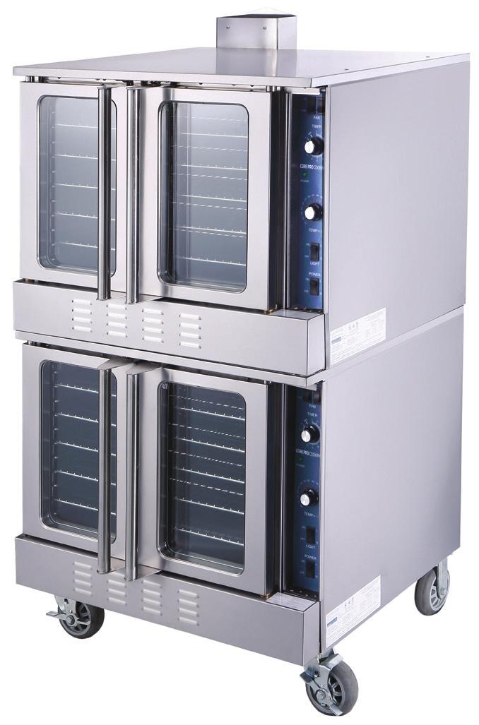 range: 150-500 F ( 66-260 C ) Stainless steel front, sides, & top exterior Control panel located on right side, pull down drawer, away from burners Standard natural gas, LP conversion kit included 2