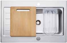 System sink rises to the challenge The waterstation cubic makes successful commercial methods available to cooks at home; now you, too, can work on three levels with steamer-compatible