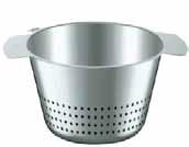 72090301 Stainless steel bowl 1/6 72090302 Stainless steel strainer