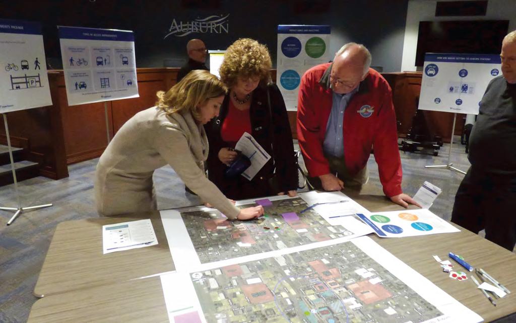Two open houses were held, with over 120 participants The City of Transportation Advisory Board met four times and provided input The City Council