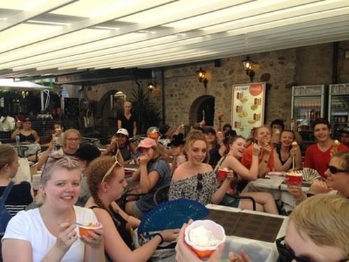 We then made our way to Riva del Garda on the shores of Lake Garda where we wandered through the town before enjoying an early evening ice cream. Which some of us remembered from our tour in 2009.