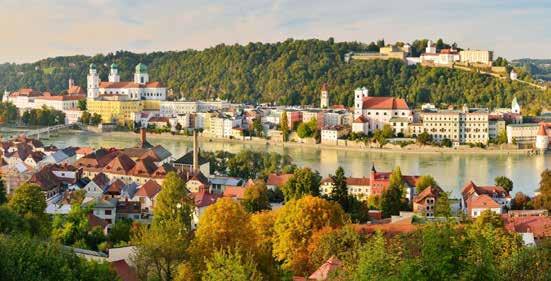 Enjoy a guided walking tour through the historic inner city including views of Krumlov Castle. Bratislava Castle This afternoon we board the luxurious Amadeus Queen in Passau.