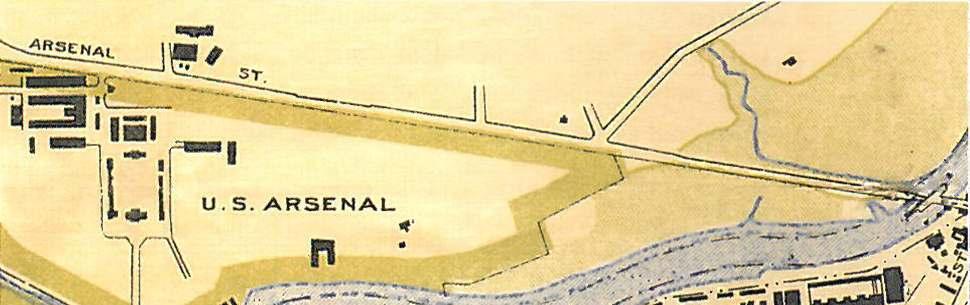 Plan of Charles River from the Waltham Line to Boston Harbor, 1894 Detail from Report of