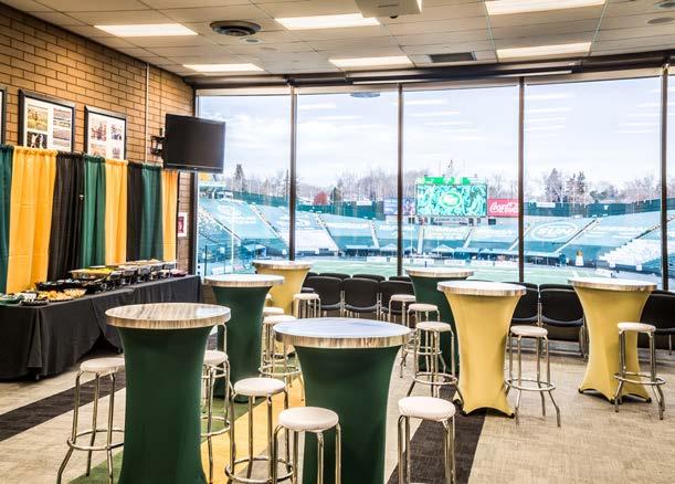 Four Dressing Rooms, Officials Room and Doping Control Station located on field level TOOLS & TECHNOLOGY JumboTron Mid-bowl and Field Level LED Ribbon Stadium-wide WiFi Sound system with mid-field