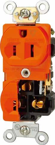 row a greener bottom line Straight Blade Receptacles Automatic grounding clip provides safe ground continuity between strap and metal enclosure - eliminates having to ground bonding jumper wire Side