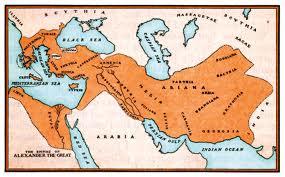 l Persian empire stretched 2000 miles, from Egypt to India. Alexander gained several victories from Palestine to Egypt by 331 B.C.
