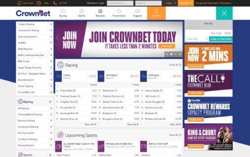 CrownBet is one of the fastest growing online bookmakers in Australia, and is the only Australian-owned online bookmaker of significant scale operating in the sector.