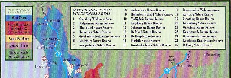 Nature Reserves and Wilderness Areas managed