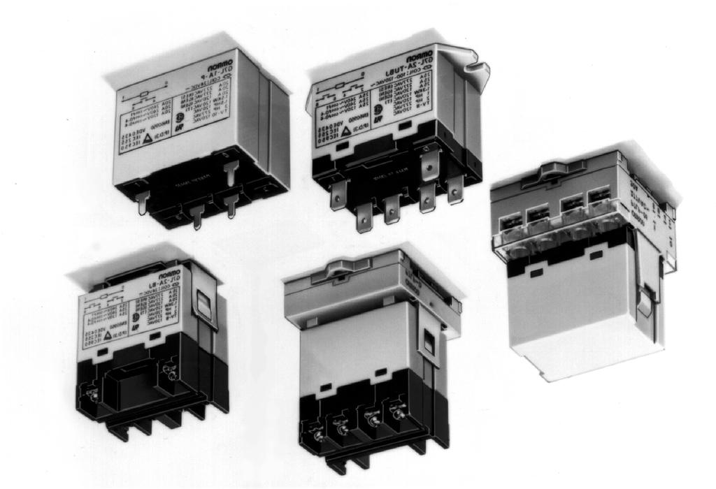 Power Relay A High-capacity, High-dielectric-strength Relay Compatible with Momentary Voltage Drops No contact chattering for