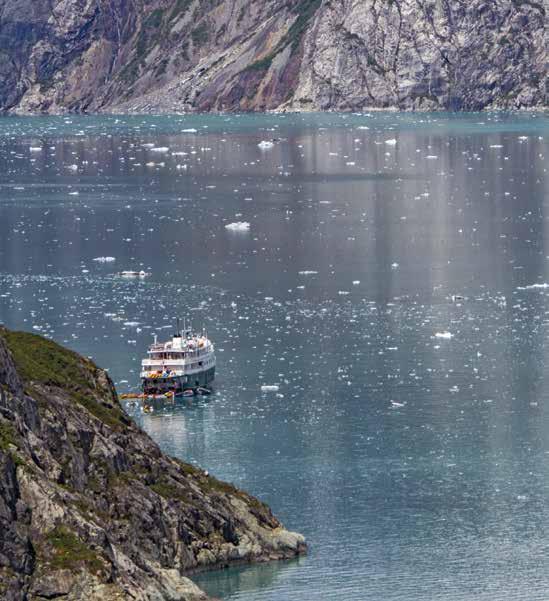 Ultimate Coves & Passages 14 Nights Ketchikan to Sitka, Alaska Glacier Bay National Park Grand Pacific Glacier Margerie Glacier Icy Strait Chichagof Island Peril Strait Sergius Narrows Marble Island