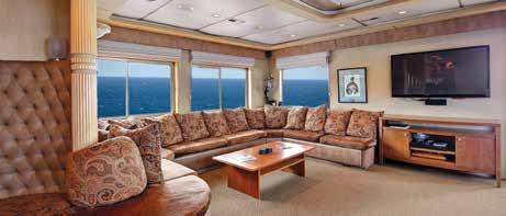 Captain (CPT) A1-A4 King, queen, or twin beds; sliding glass door opening to a small balcony; private bath with shower Observation Deck Commander (CMN) B2 Fixed queen bed; view window; private bath