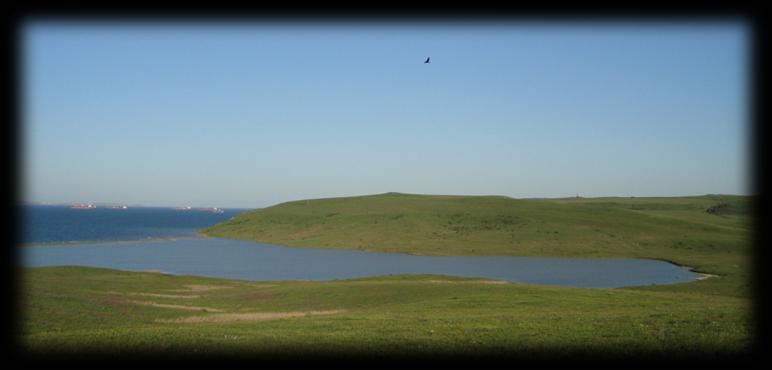Akra s Historical Topography Yanysh Lake (600x500 m) has a depth of 1 m. It is fenced off from the Strait by sandy spit with width not exceeding 40 m.