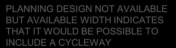 INCLUDE A CYCLEWAY PLANNING
