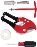 Sprinkler Tool Kit Includes riser extractor, thread seal tape, head adjustment screwdriver, and PVC cutting tool 768280 26 97 47-Pc.