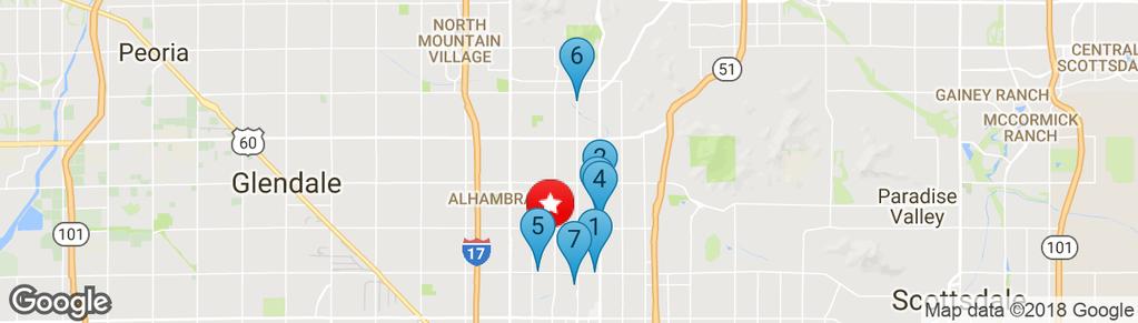 Sale Comps Map SUBJECT PROPERTY 810 W. Bethany Home Rd., Phoenix, AZ 85013 352 E. CAMELBACK RD. 1 Phoenix, AZ 6520 N. 7TH ST.