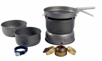 Furthermore, the treatment makes the stove systems easier to clean than untreated stove systems. Hard anodised windsheild (upper and lower) 2 x hard anodised saucepans, 1.75 and 1.