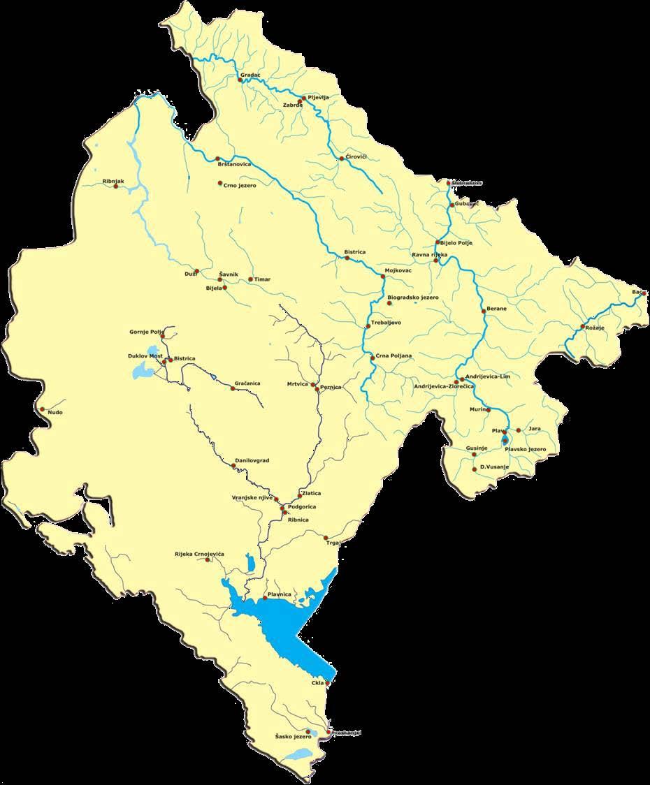 Main watercourses