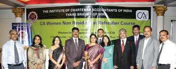 Suniiel Karbhari, Branch Chairman, CA. Dilip Apte, RCM, CA. Chandrakant Pawar RCM, CA.Vinod Inamdar, CA. Chandra Kumar Chhabra.