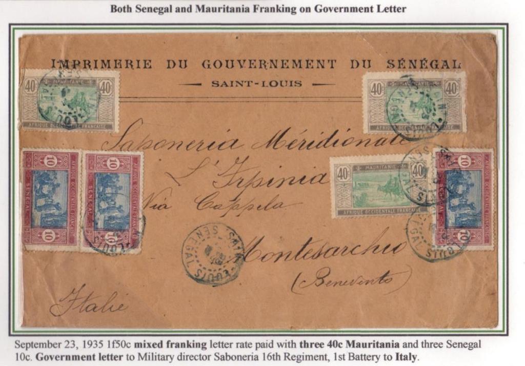Surface Letter Mixed Franking Why Mauritania?