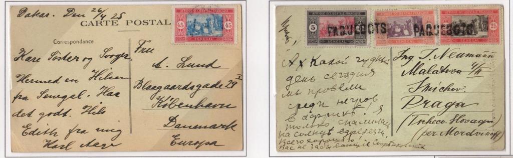 Post Cards Rate Change Example 1920-1924 Frequent Rate Changes Initially Too