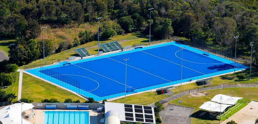 Training and Competition Facilities Competition-standard Synthetic Hockey Pitch The Sports Super Centre has a world-class, competitionstandard synthetic hockey pitch.