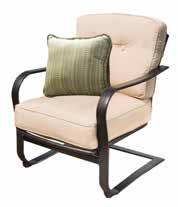 Frames are all Rust Free Aluminum Tested to industry standard of 250 lbs Dimensions Chair Height Width