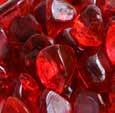 Drop Ruby Red Shamrock Green Zircon Zircon Fireglass - 10