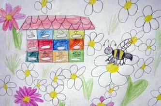 Osnovna šola Trebnje Nina Dimec Dular ČEBELE IN CVETOVI Povzetek S projektom»čebele in cvetovi«sem želela, da učenci 2.