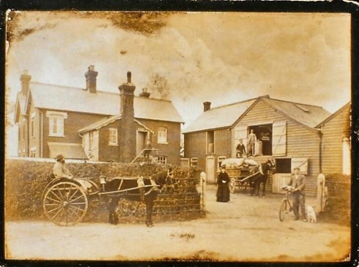 Just before this, where a modern house now stands, was in the early 1900s, a small shop managed by Frank Hayter, a baker) 9) WOODFALLS CARE HOME