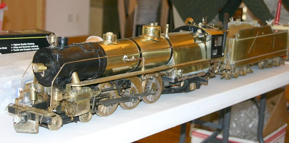 live steam locomotive was brought in by