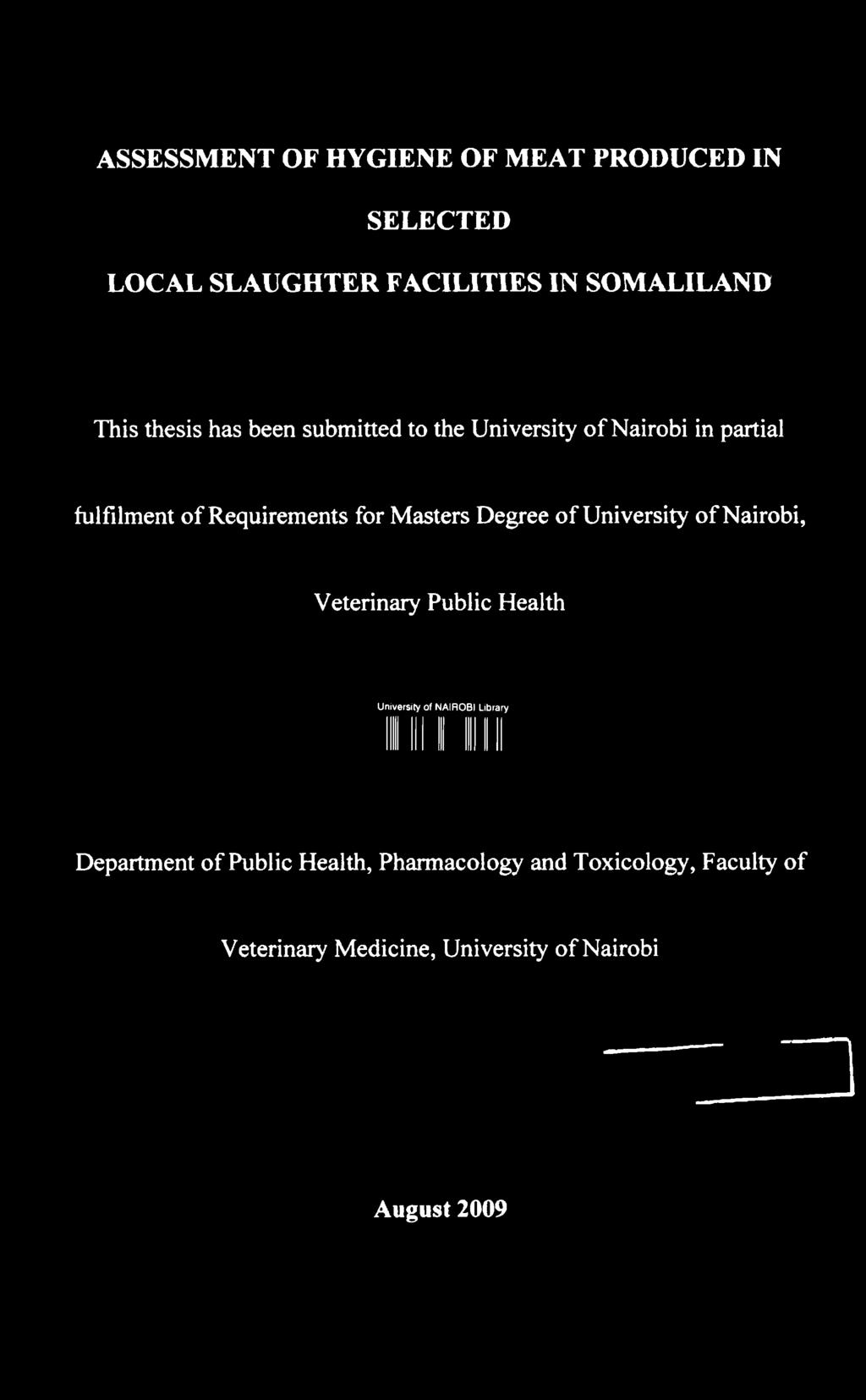 thesis has been submitted to the University of