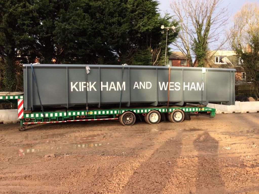 Read more Photo: On Monday Kirkham & Wesham s footbridge arrived on site.