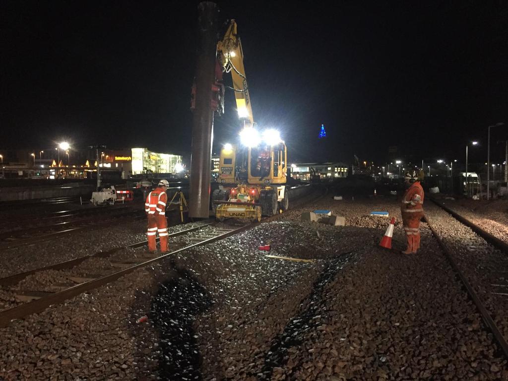out further piling work near Blackpool North station this