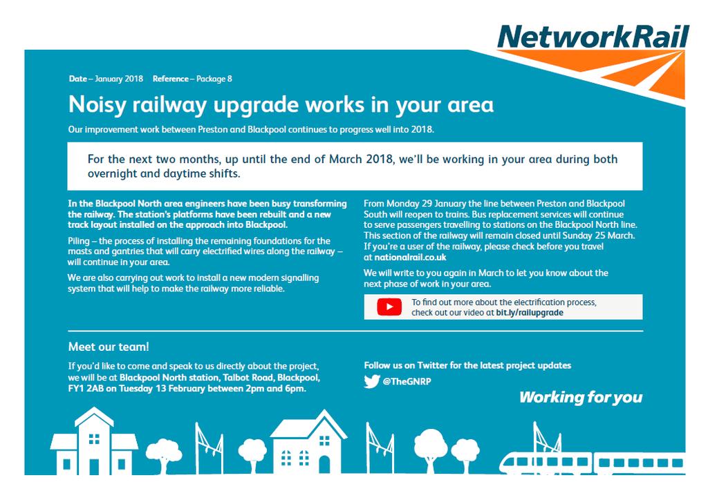 Picture: Network Rail send regular postal communications to railway neighbours.