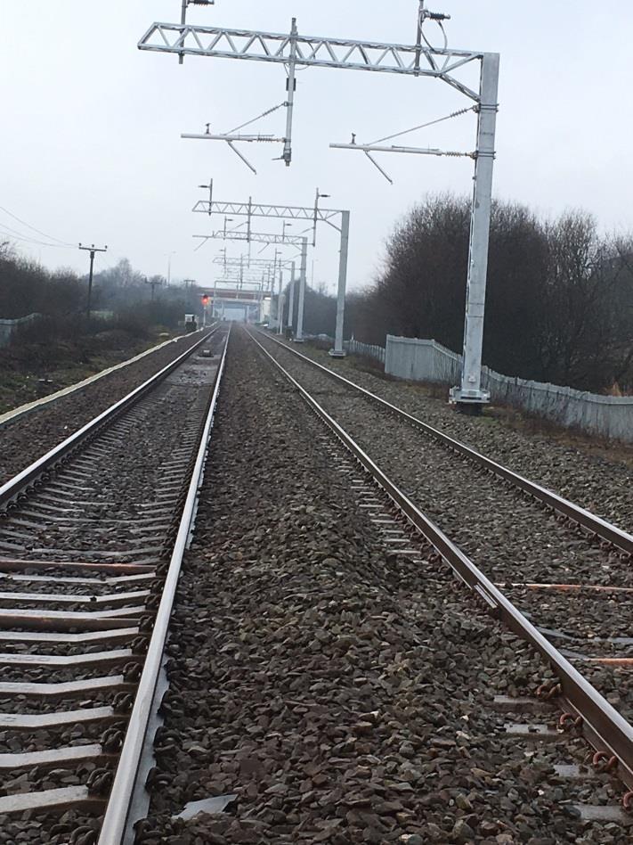 carried out structural support work on two overbridges. built under track crossings at Windsor Bridge, Salford. laid 3,500m of wires to supply electricity to run electric trains in the future.