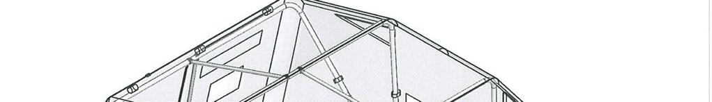 Front hoop Side Buckles (attached to tent) Front hoop sleeves Front hoop Velcro Drape the tent over the